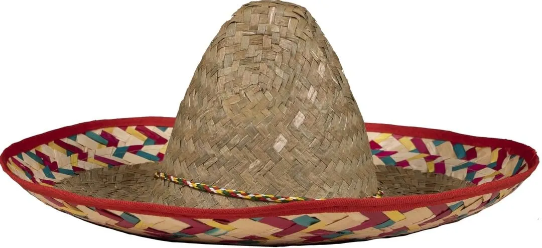 P'tit Clown 95417 Sombrero Cappello Paglia Adulto Multicolore