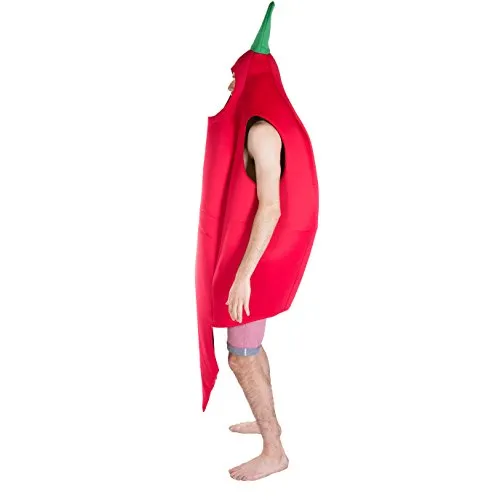 Bodysocks costume peperoncino adulto taglia unica rosso