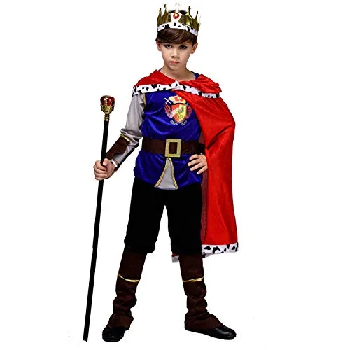 SEA HARE Re Medievale Deluxe costume ragazzo 4-6 anni