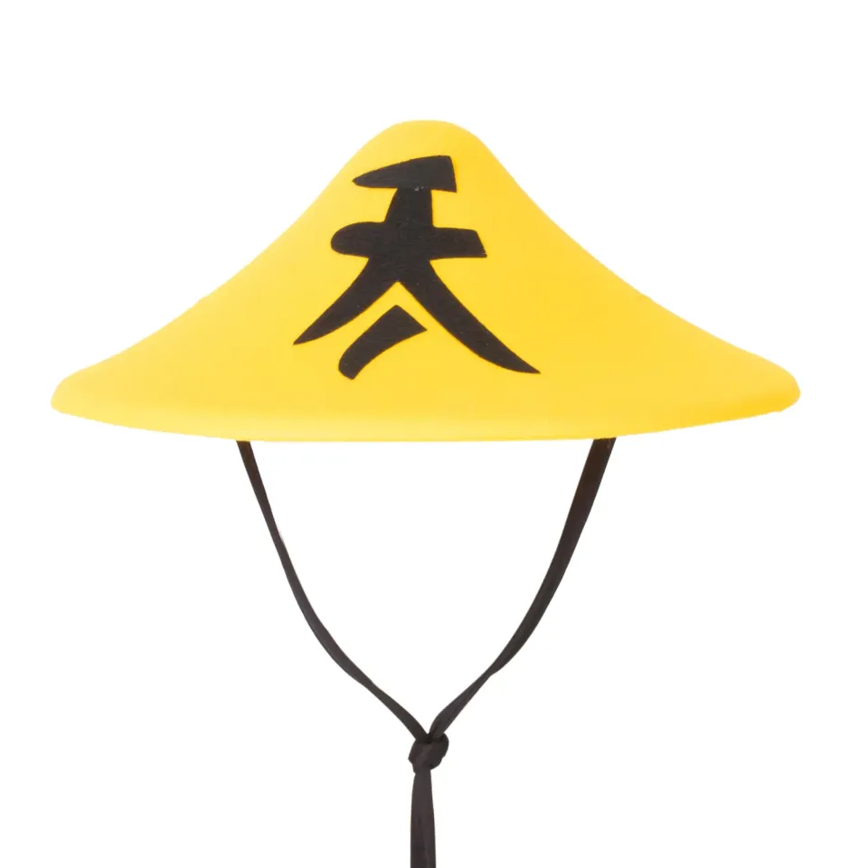 P'tit Clown 13247 cappello cinese adulto giallo feltro