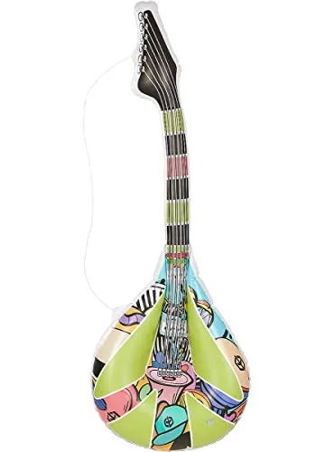 Funidelia Hippie chitarra gonfiabile rosa 110 cm