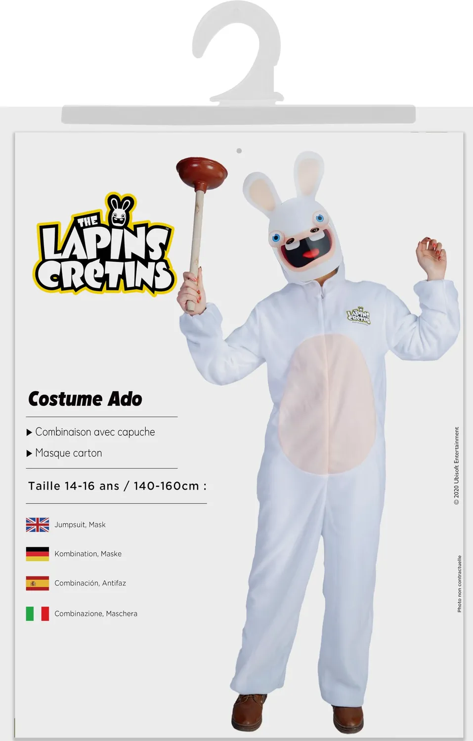 P'tit Clown Coniglio costume adulto taglia unica