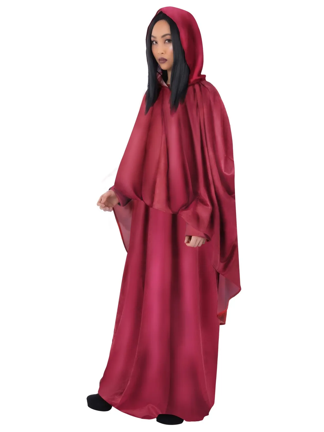 Smiffys Occult Society costume mantello bordeaux M/L