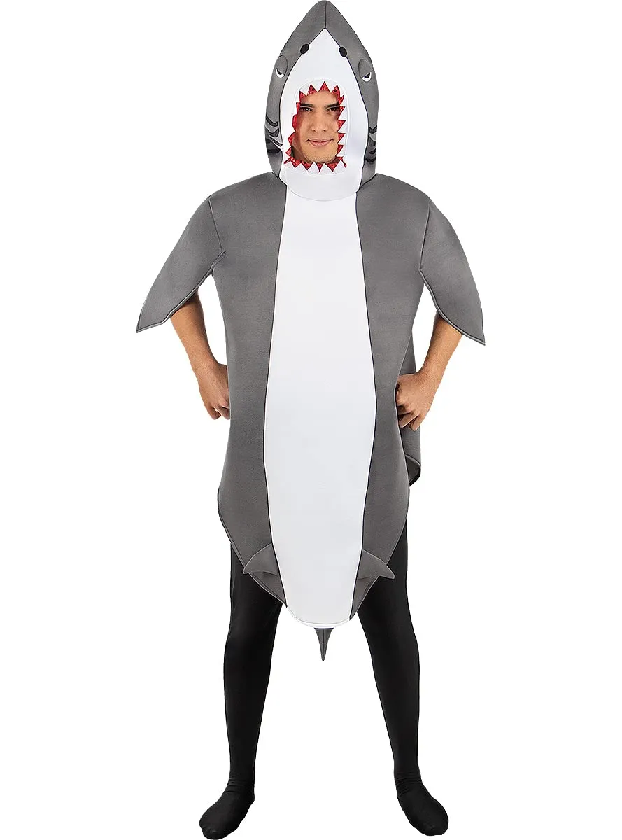 Funidelia Costume da Squalo Adulto Grigio M-L per Carnevale