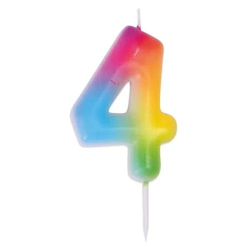P'tit Clown 23944 candela numero 4 multicolore