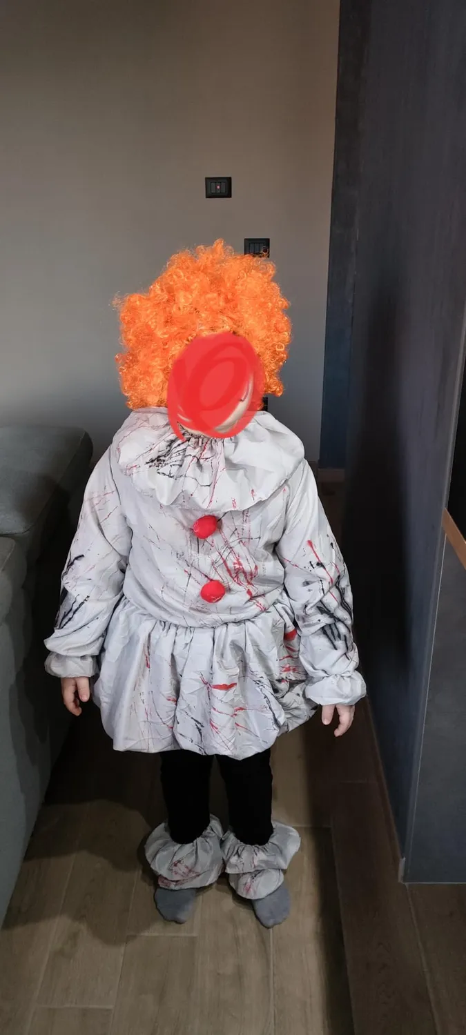 Guirca Clown Satanico costume bambino 7-9 anni Halloween
