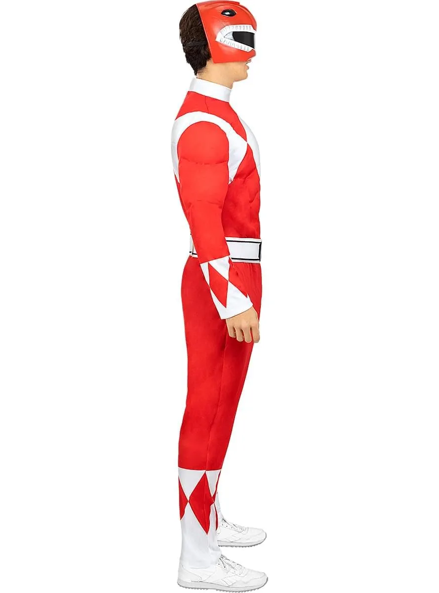 Funidelia Power Ranger rosso costume uomo M tuta maschera