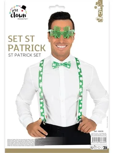 P'tit Clown 66636 Set San Patrizio Bretelle Papillon