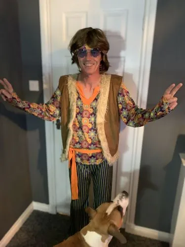 Smiffys 60s Singer costume uomo multicolore 5 pezzi