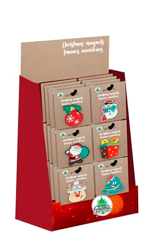 Fiestas Guirca Magneti Natalizi Frigo PVC 5 cm 5 Pezzi