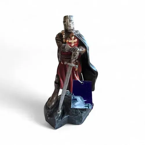 La Bottega di Merlino Cavaliere Templare Rosso statuetta 12 cm