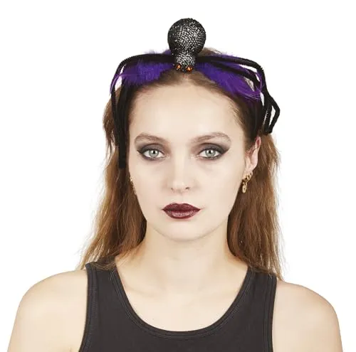 P'tit Clown Spider cerchietto Halloween ragno nero
