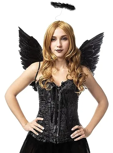 Funidelia Aureola Angelo Nera Accessorio Costume Adulto