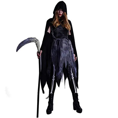 SEA HARE Costume Fantasma donna con mantello taglia unica