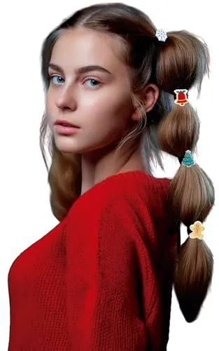 Fiestas Guirca elastici capelli Natale multicolore 6 pezzi