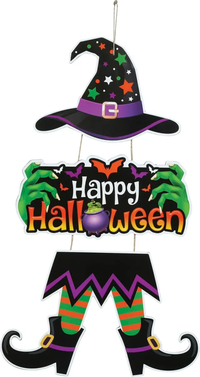 Fiestas Guirca Insegna Strega decorazione appendere 55 cm Halloween