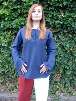 La Bottega di Merlino Tilda camicia medievale unisex cotone
