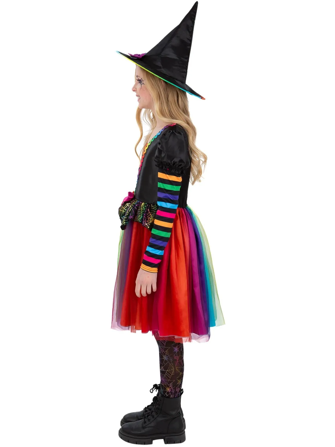 Smiffys Rainbow Witch Costume strega bambina 4-6 anni multicolore