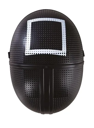P'tit Clown re21204 Maschera Nera Quadrata Adulto