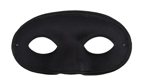 P'tit Clown 10017 maschera domino nero adulto