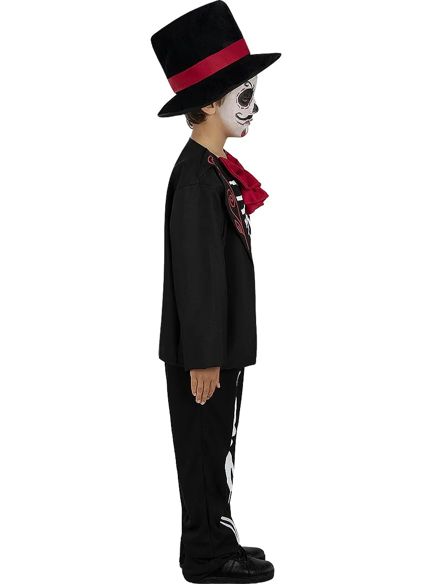Funidelia Dia de los Muertos costume scheletro bambino 10-12 anni teschio