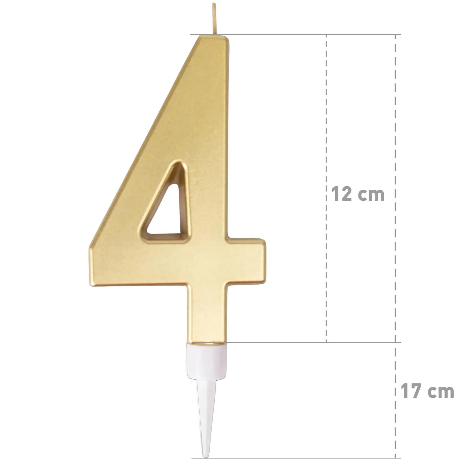 P'tit Clown 23954 candela numero 4 oro gigante