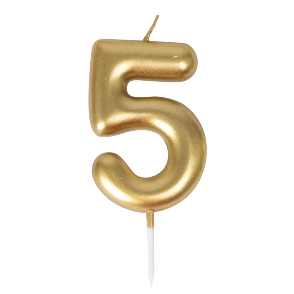 P'tit Clown 23935 candela compleanno oro numero 5