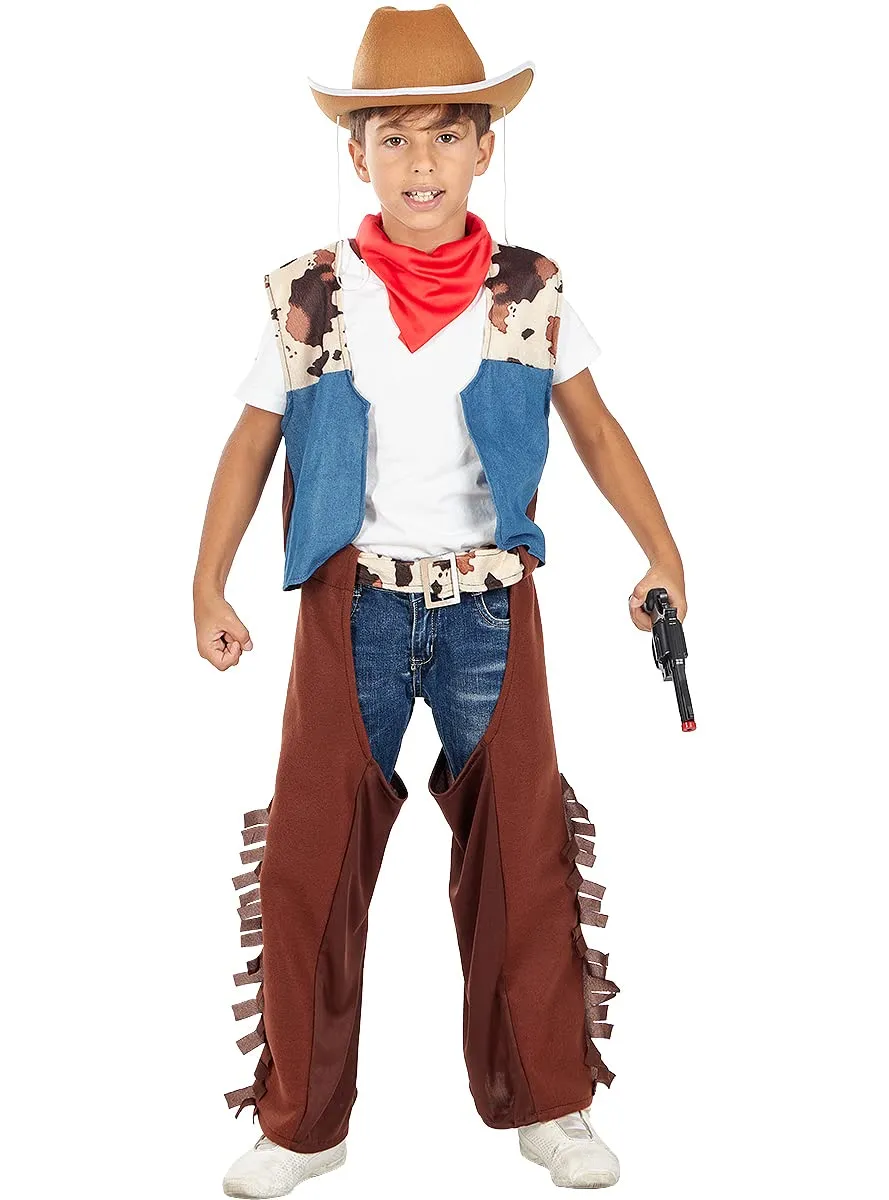 Funidelia Western cappello cowboy bambino marrone