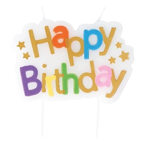 P'tit Clown 23963 candela Happy Birthday multicolore