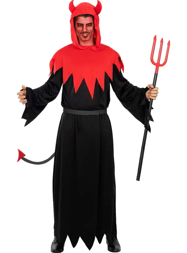 Funidelia Costume diavolo uomo XL rosso horror