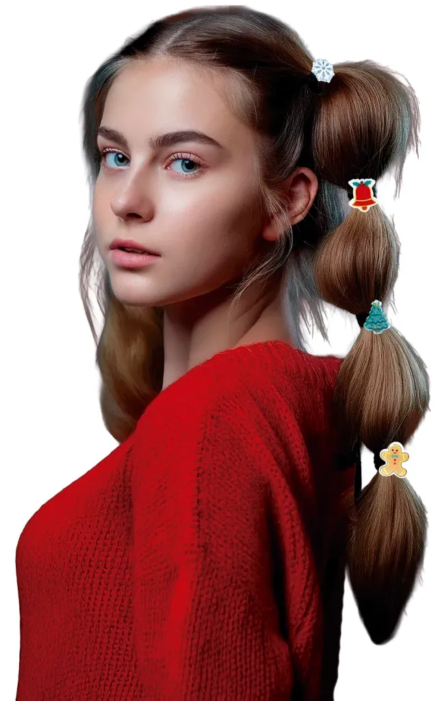 Fiestas Guirca elastici capelli Natale multicolore 6 pezzi