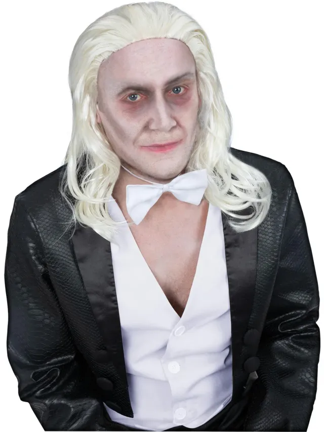 Smiffys Rocky Horror Riff Raff parrucca bionda platino