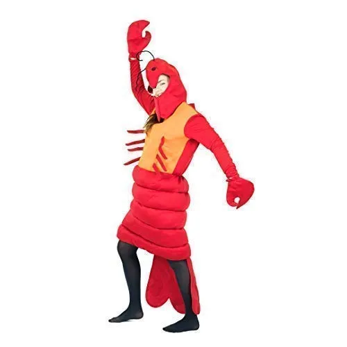 Bodysocks Aragosta costume adulto rosso taglia unica