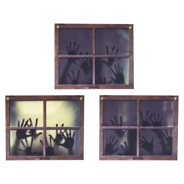 P'tit Clown re22997 decorazione finestra mani set 3 pezzi 50x60
