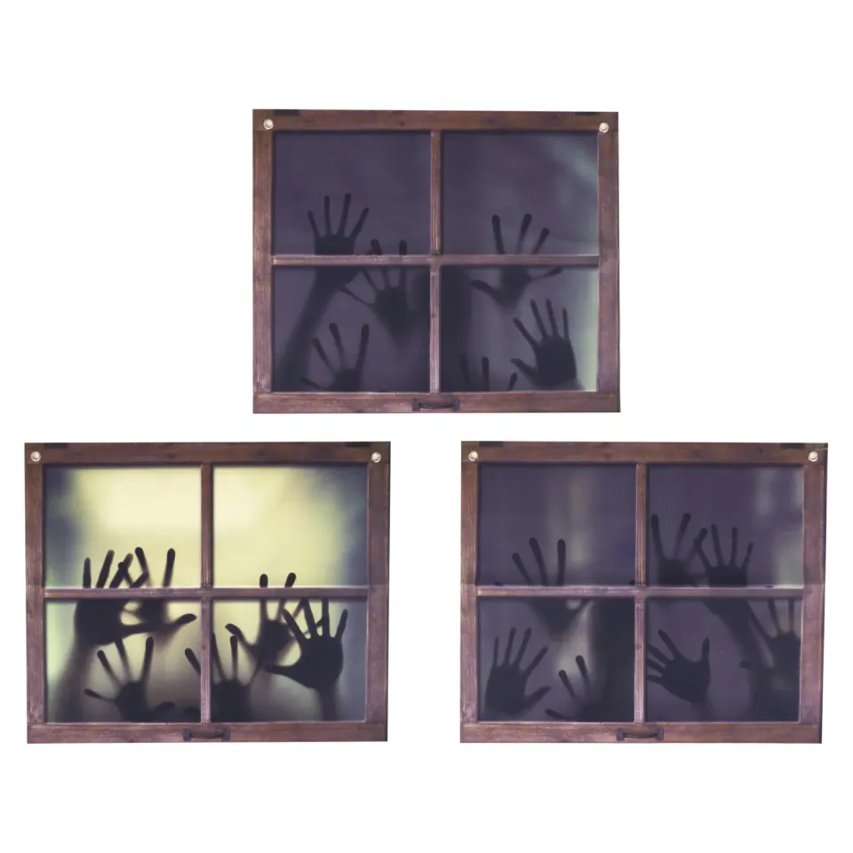 P'tit Clown re22997 decorazione finestra mani set 3 pezzi 50x60