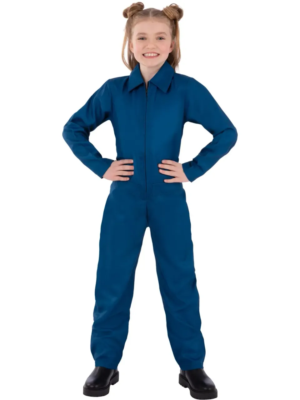 Smiffys Tuta Blu Bambino Costume Carnevale 4-14 Anni