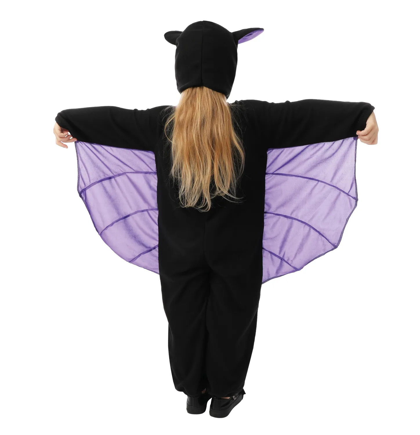 P'tit Clown pipistrello costume bambino 3-4 anni nero