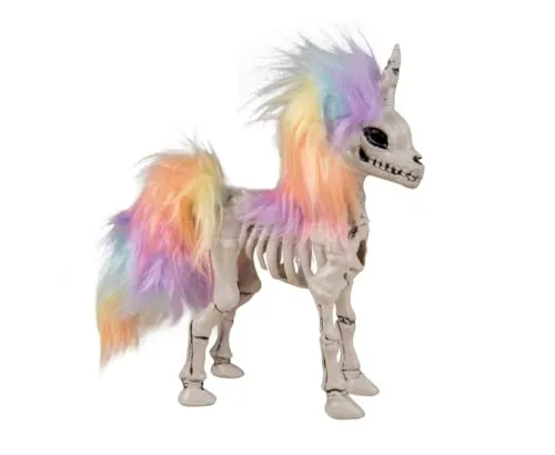 P'tit Clown 23532 scheletro unicorno arcobaleno 21 cm