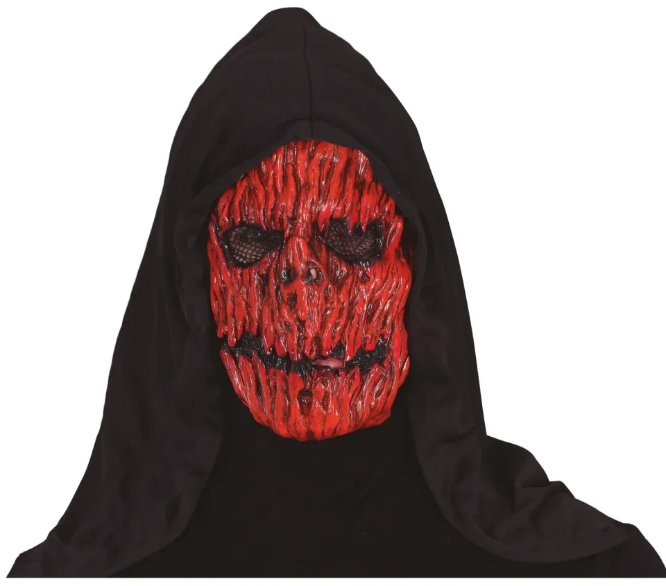 Guirca maschera cappuccio faccia sfigurata Halloween