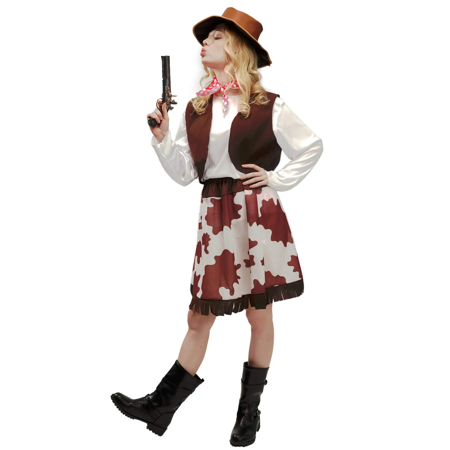 Sea Hare Costume Cowgirl Occidentale Donna per Feste