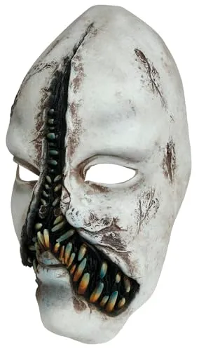 Guirca Mostro con Denti maschera lattice grigia adulto