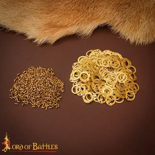 La Bottega di Merlino Anelli Piatti Ottone 9 mm 200 g rivetti