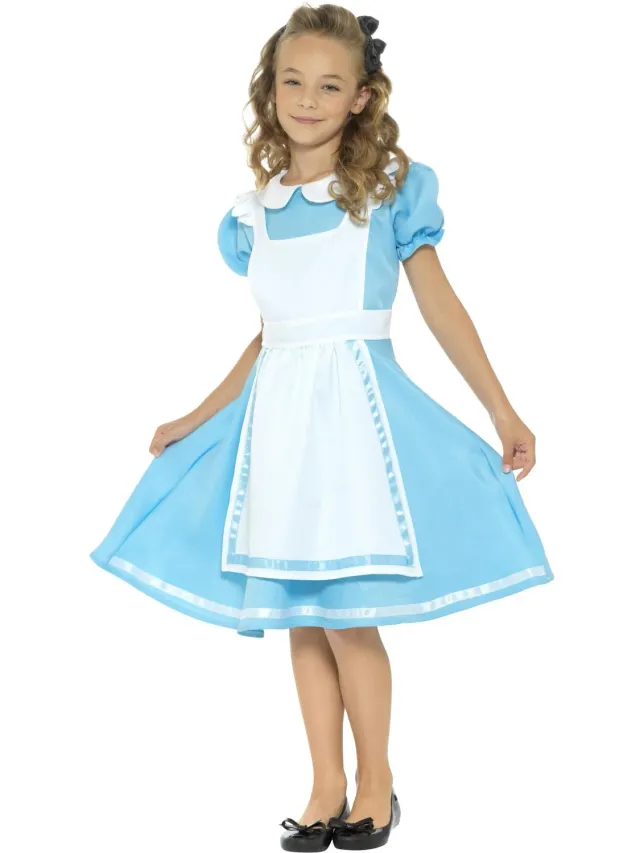 Smiffys Wonderland Princess costume Alice blu 4-14 anni