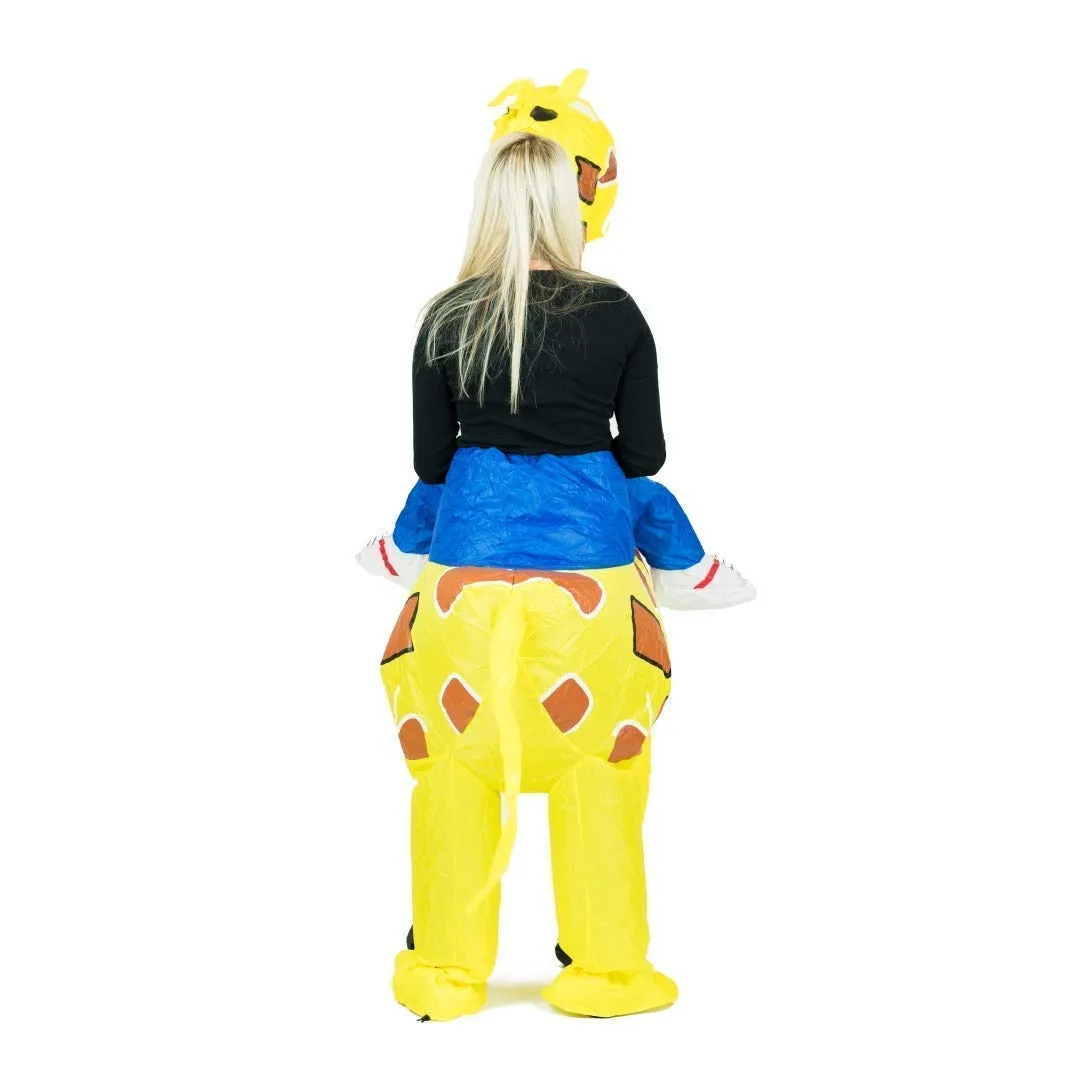 Bodysocks Costume Gonfiabile Giraffa Adulto cavalcabile