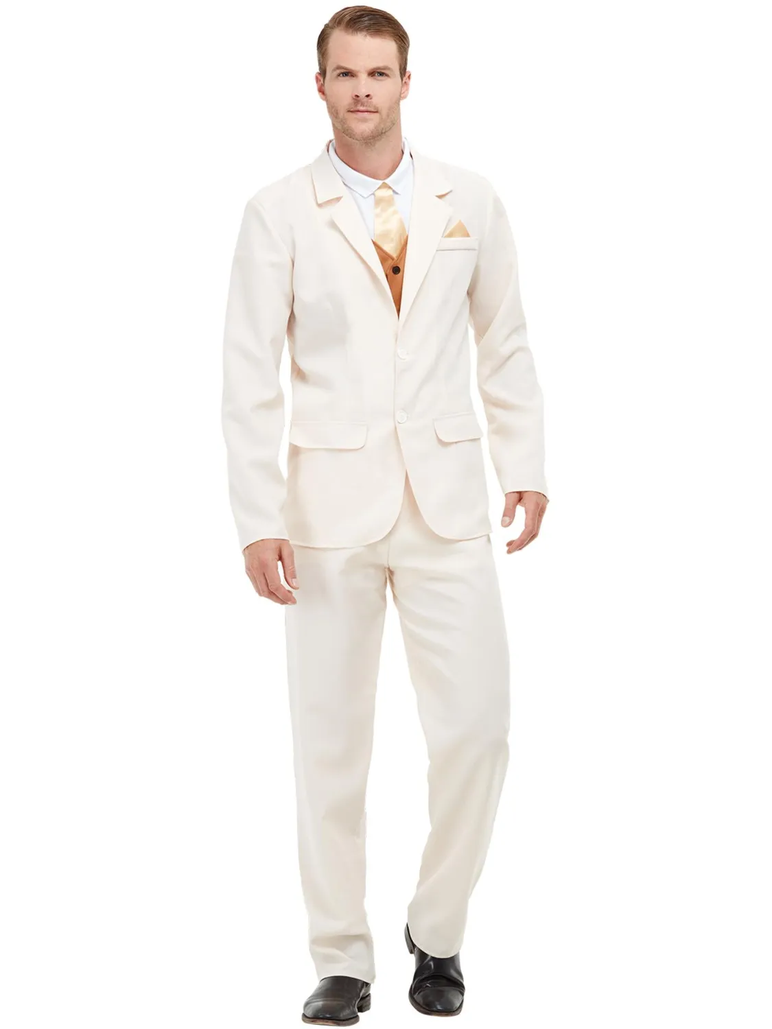 Smiffys Roaring 20s costume uomo Gatsby crema XL