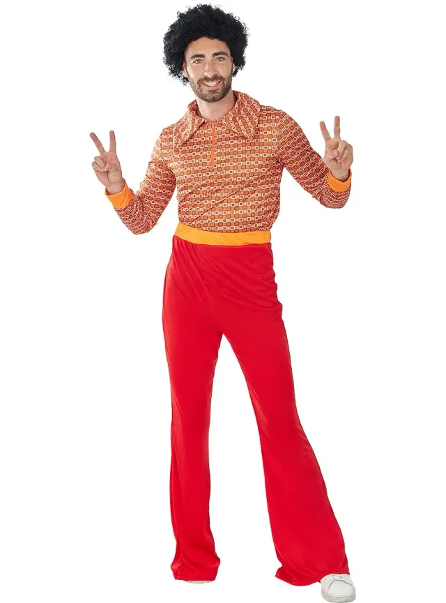 Funidelia Anni 70 costume disco uomo arancione