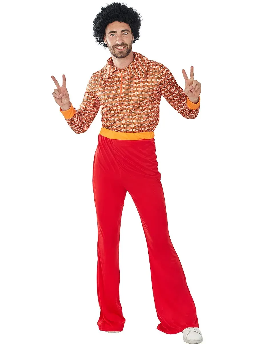 Funidelia Anni 70 costume disco uomo arancione
