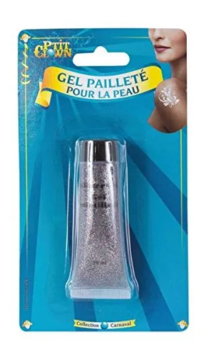 P'tit Clown 77702 Gel Glitter Pelle Argento 20 ml