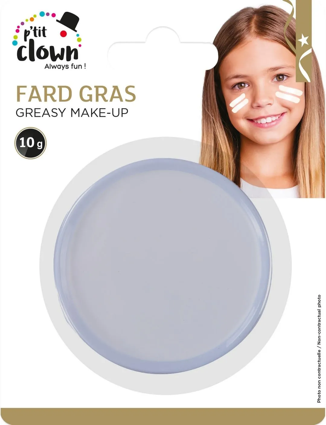 P'tit Clown palette trucco bianco grasso viso
