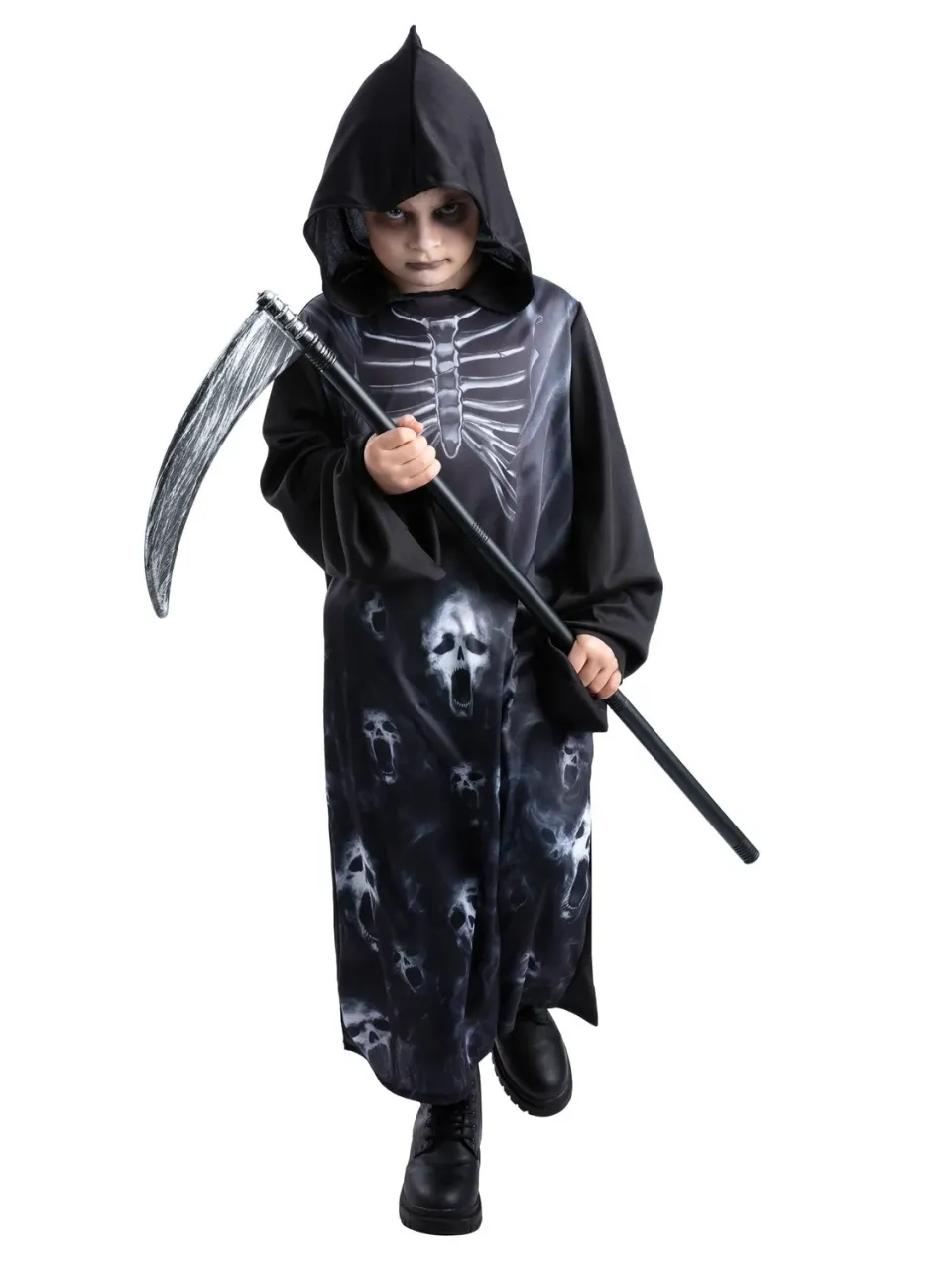 Smiffys Reaper costume mietitore nero 7-9 anni